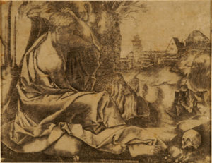 Giovane col teschio